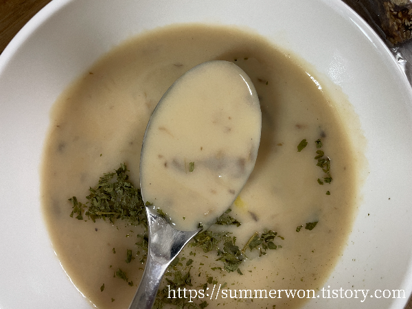 크래프트 양송이스프 묽기 사진