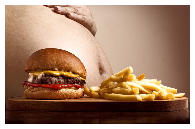 중성지방-비만-뱃살-햄버거