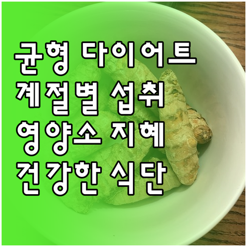 균형 잡힌 다이어트: 계절에 따른 영..