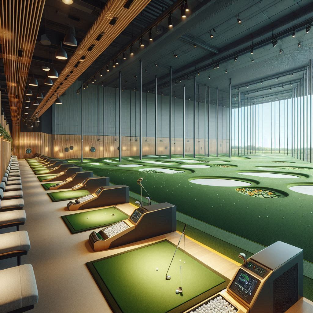 실내골프연습장 배경