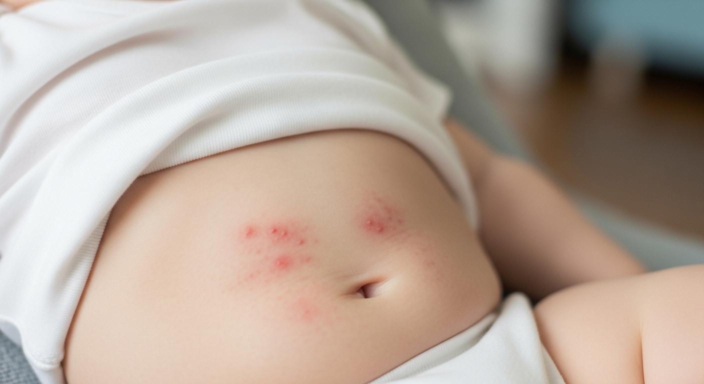 아기 열 두드러기