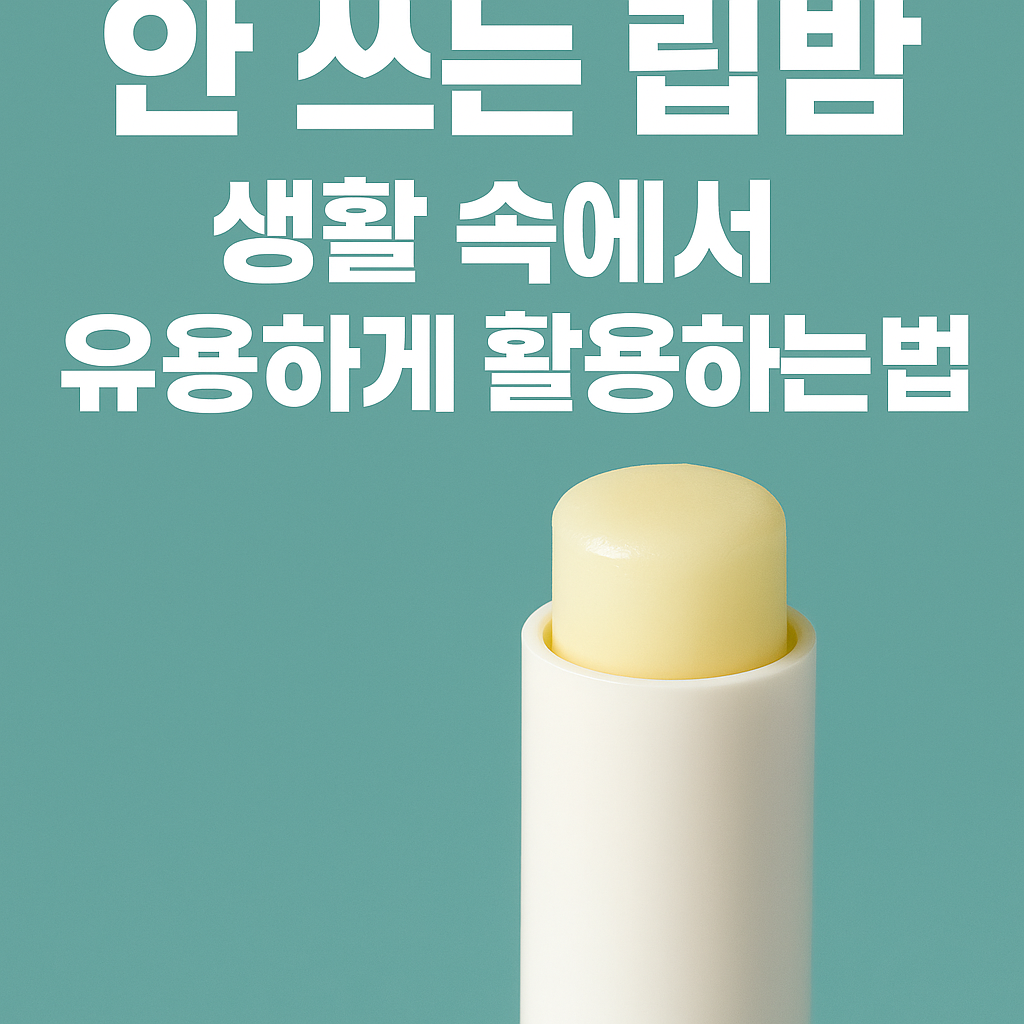 안 쓰는 립밤 유용하게 활용하는 방법