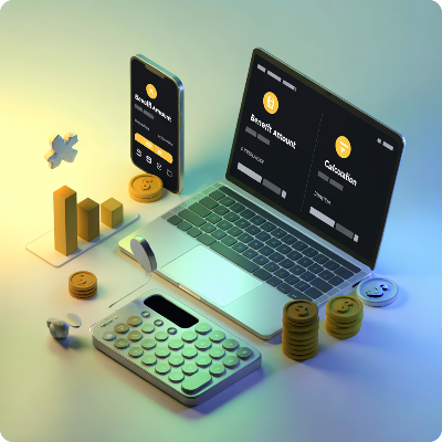 실업급여 모의계산 이미지