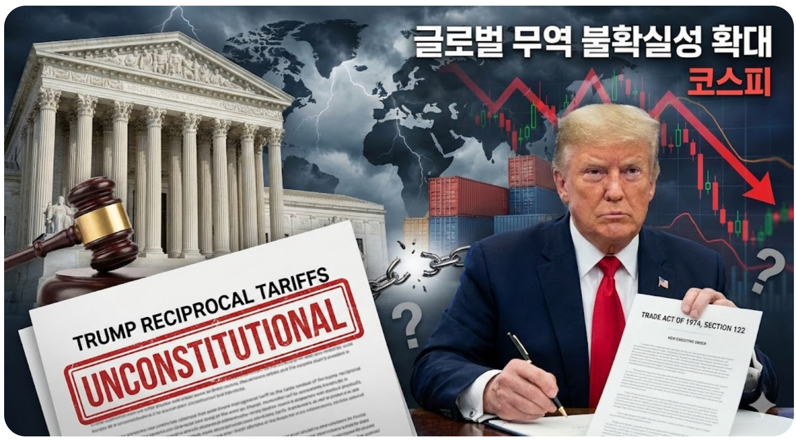 미국 연방대법원 트럼프 관세 위법 판결, 무역 불확실성 확대 영향, 전망