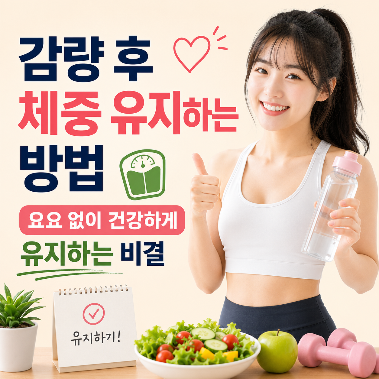 감량 후 체중 유지하는 방법