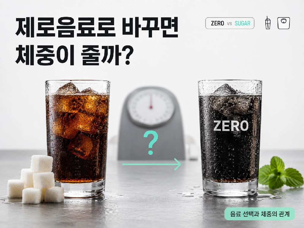 제로음료로 바꾸면 체중이 줄까?
