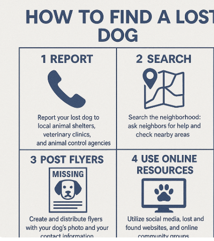 반려견 실종 시, 신고 &middot; 찾기 메뉴얼 관련 사진
