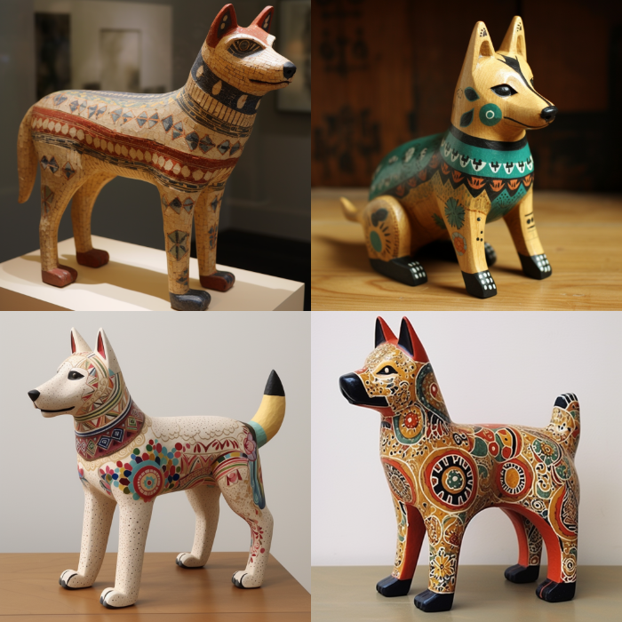 a folkart jindo_dog