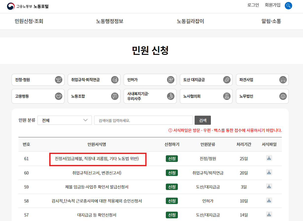 민원신청방법