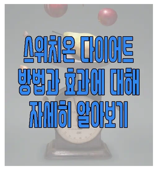 스위치온 다이어트에 관한 글 보러 가기 링크 사진