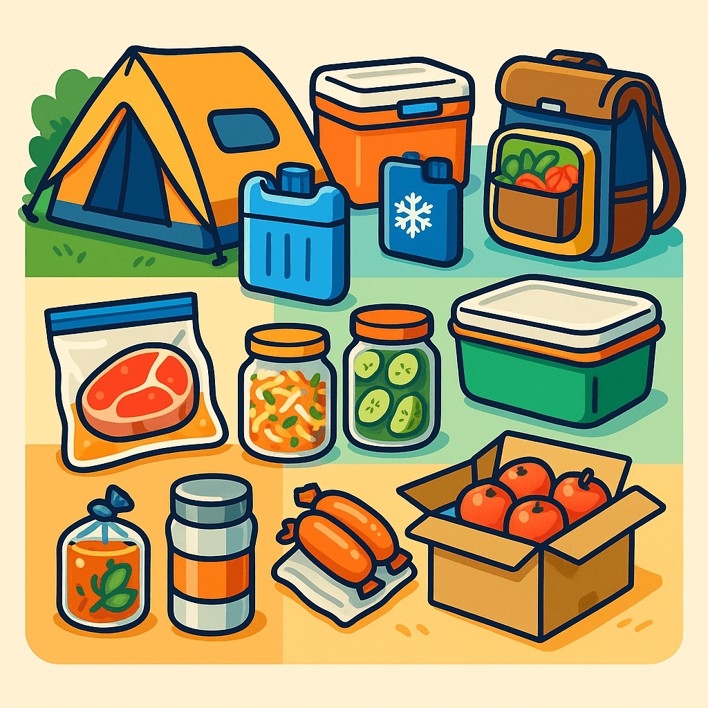 여름 캠핑 음식 보관법 BEST 7 &ndash; 상하지 않게 준비하는 꿀팁