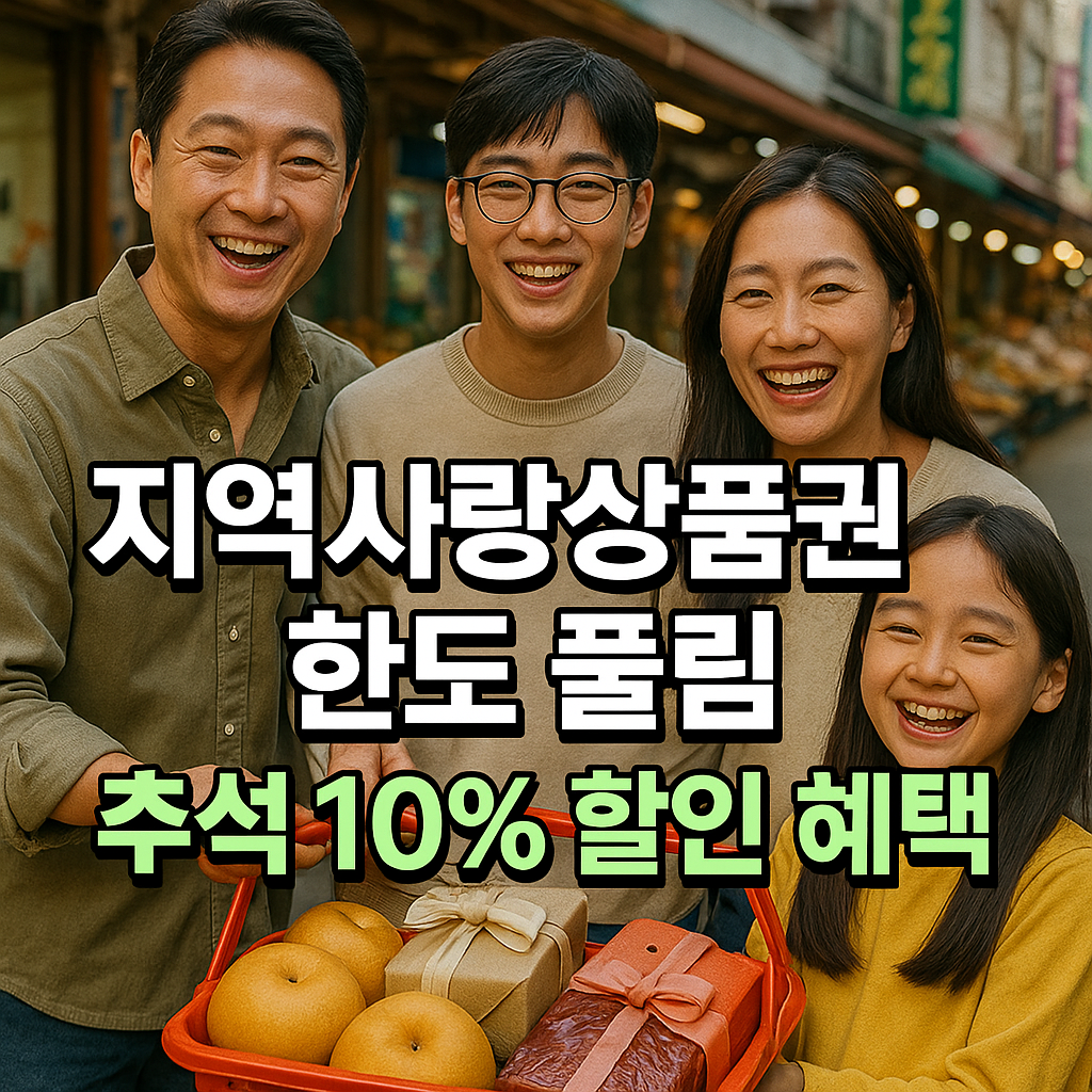 지역사랑상품권 추석 혜택