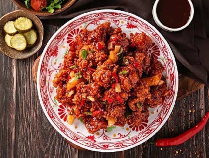 6시내고향 익산중앙시장 닭강정 뼈구이 가게의 깐풍닭강정