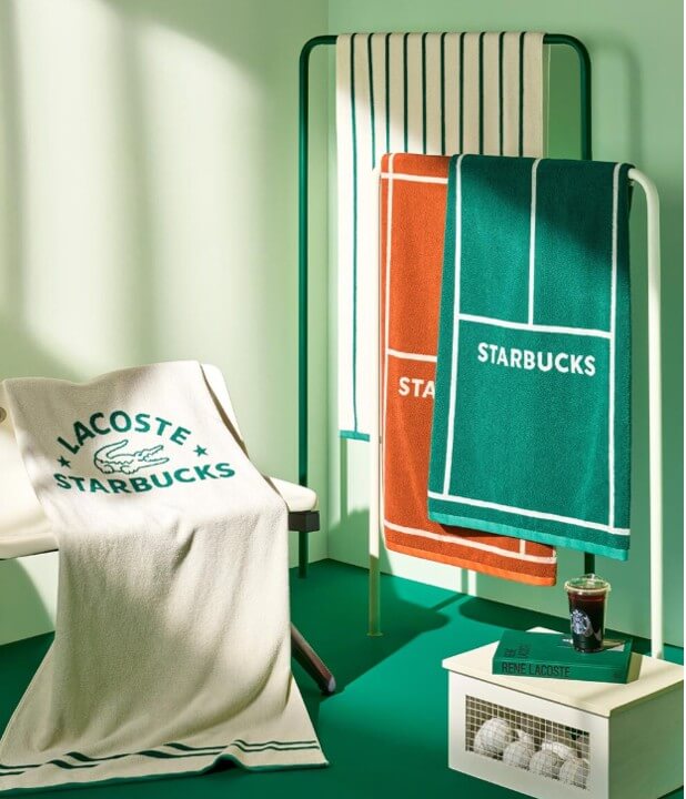 스타벅스 라코스테 이프리퀀시 타월 4종