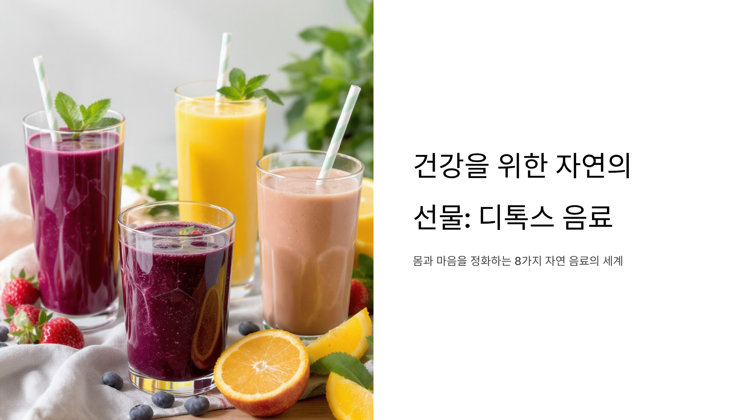 독소 배출 돕는 아침 음료 레시피 7가지