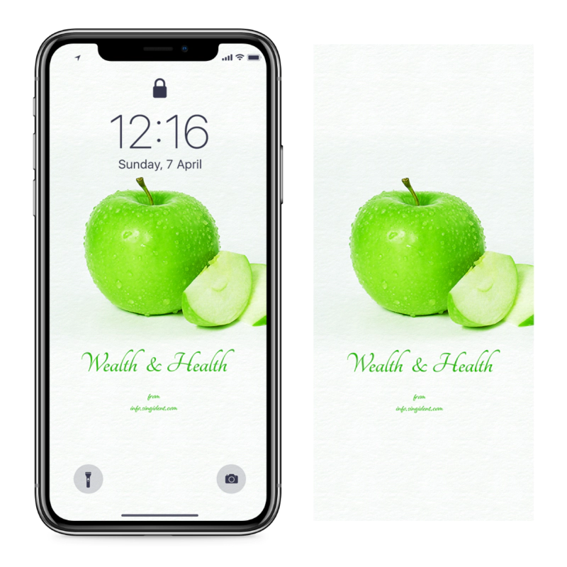 12 풋사과 한개 C - Wealth and Health 돈들어오는배경화면