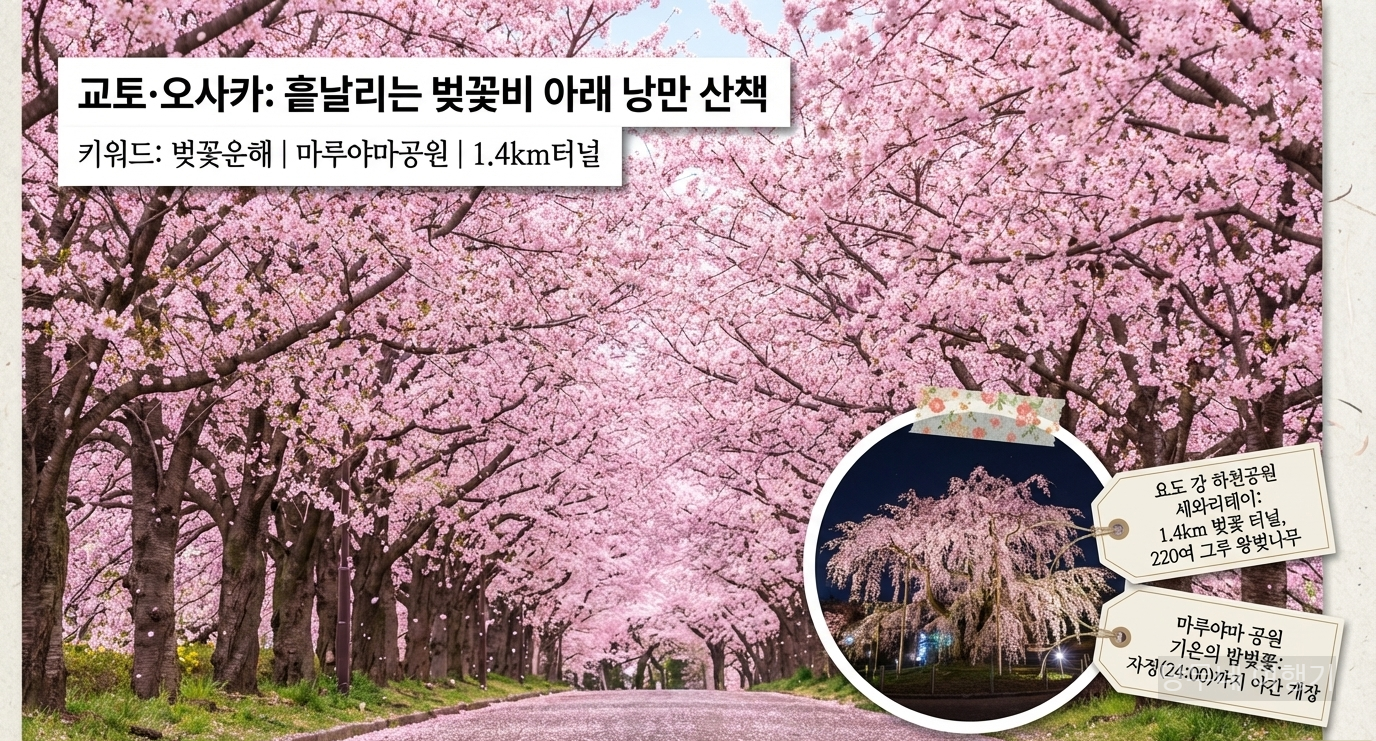 교토,오사카 벚꽃 축제