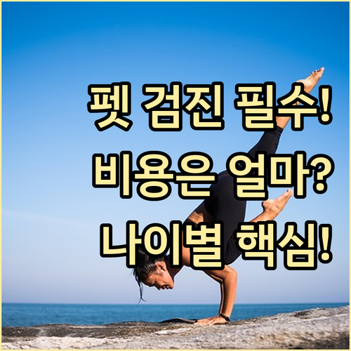 반려동물 정기 건강검진 연령별 필수 ..