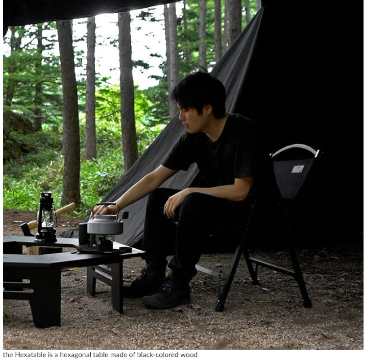 캠핑 장비에도 엣지가...Blackishgear, 올 블랙 디자인 선보여 VIDEO:BLACK HEXATABLE(ブラックヘキサテーブル)