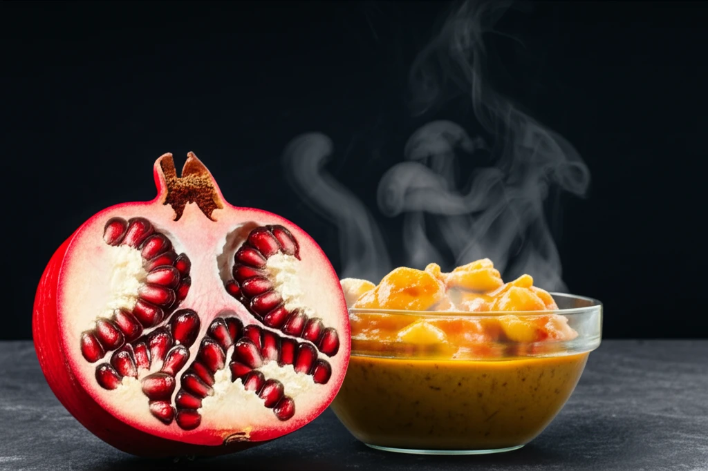 이색적인 맛, 석류 카레 황금 레시피