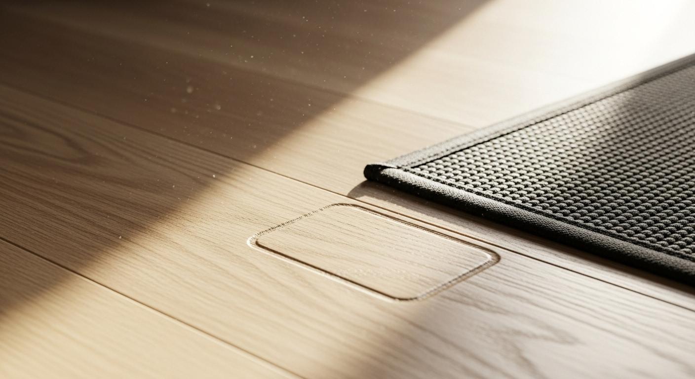 바닥 매트 자국 없애는법