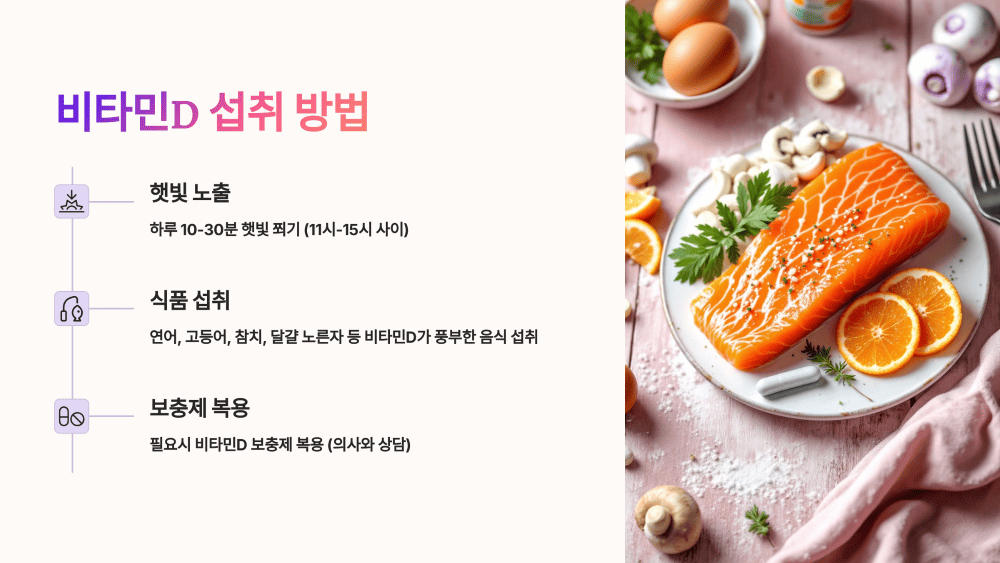 비타민D 섭취 방법