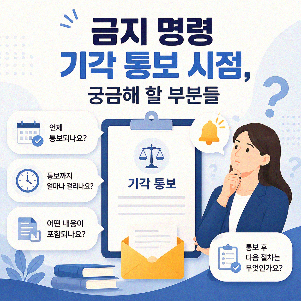 금지 명령 기각 통보, 이걸 언제쯤 받을 수 있나
