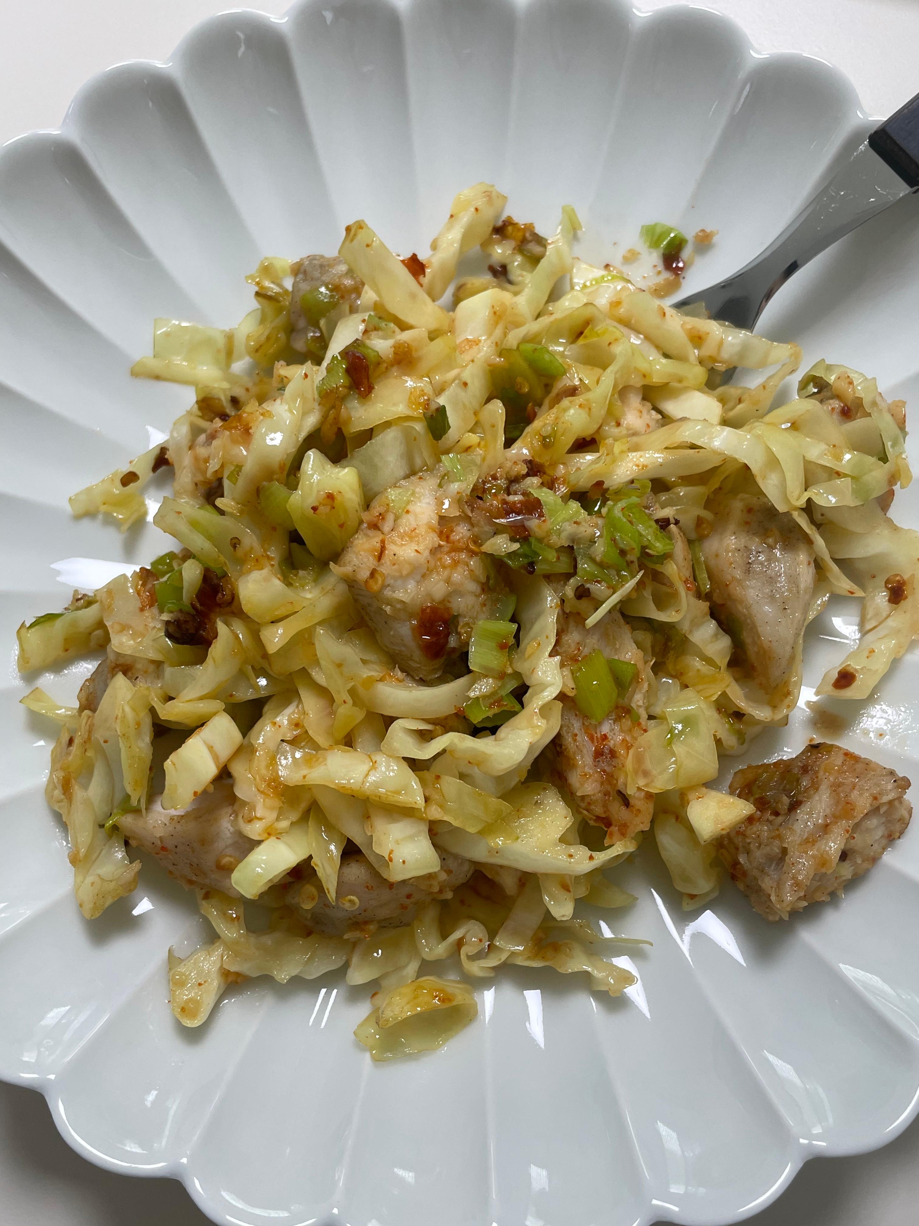 양배추닭가슴살볶음