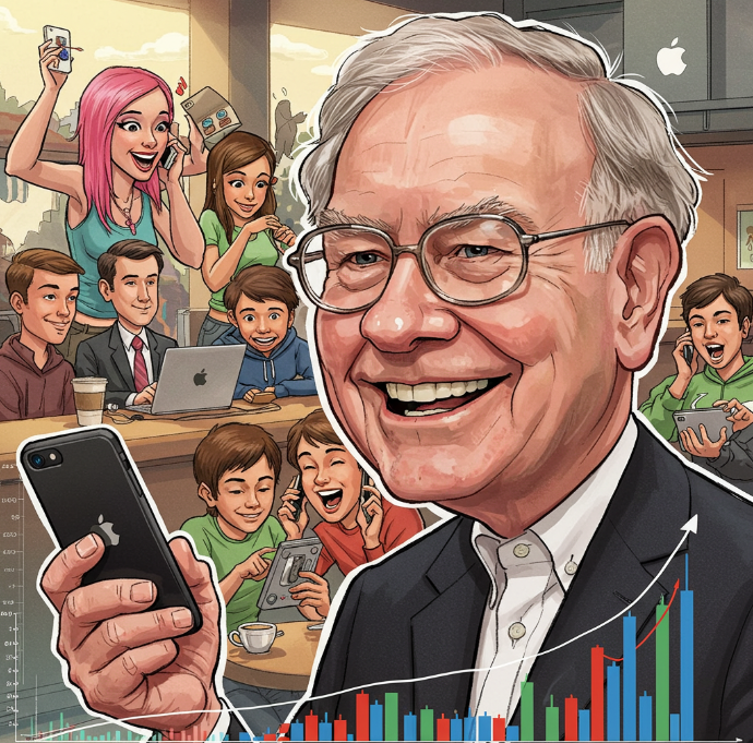 워런 버핏은 “좋은 기업을 사들이고 계속해서 보유하라”고 강조한다-구글 제미나이 생성 이미지