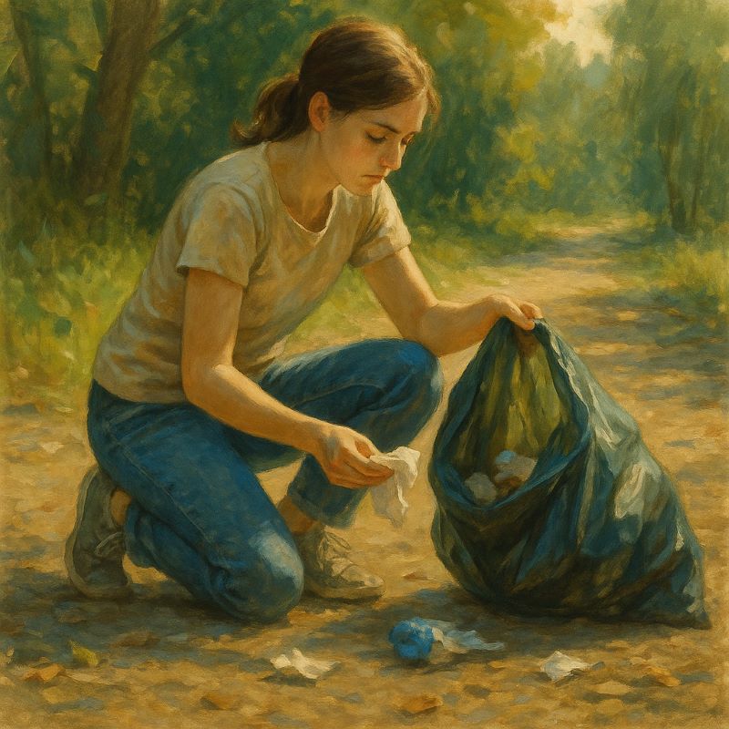 쓰레기 줍는 꿈 해몽 - 문제 해결의 시작일까?