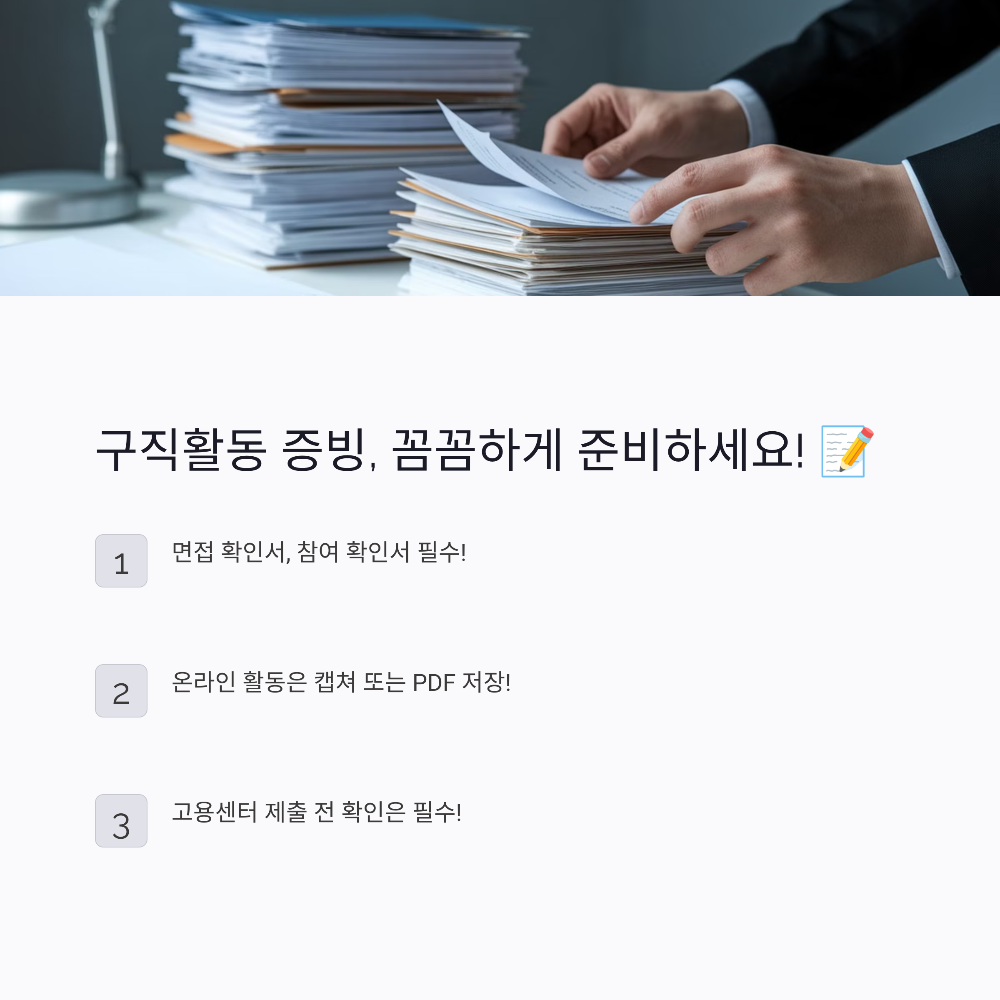 ⚠️ 구직활동 인정받지 못하는 경우와 해결 방법