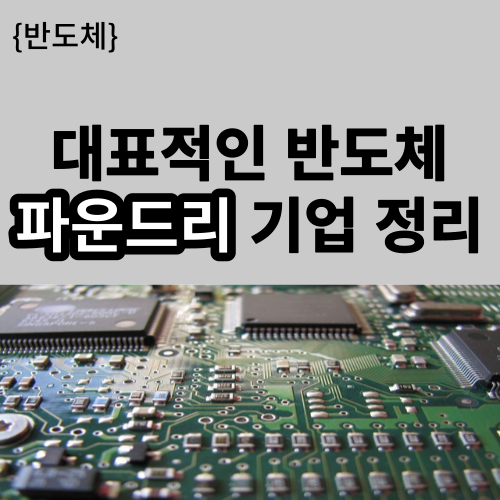썸네일-대표적인 반도체 파운드리 기업 정리