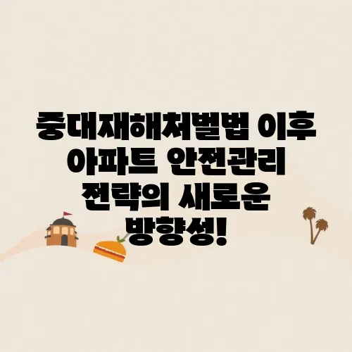 중대재해처벌법 이후 아파트 안전관리 전략의 새로운 방향성!
