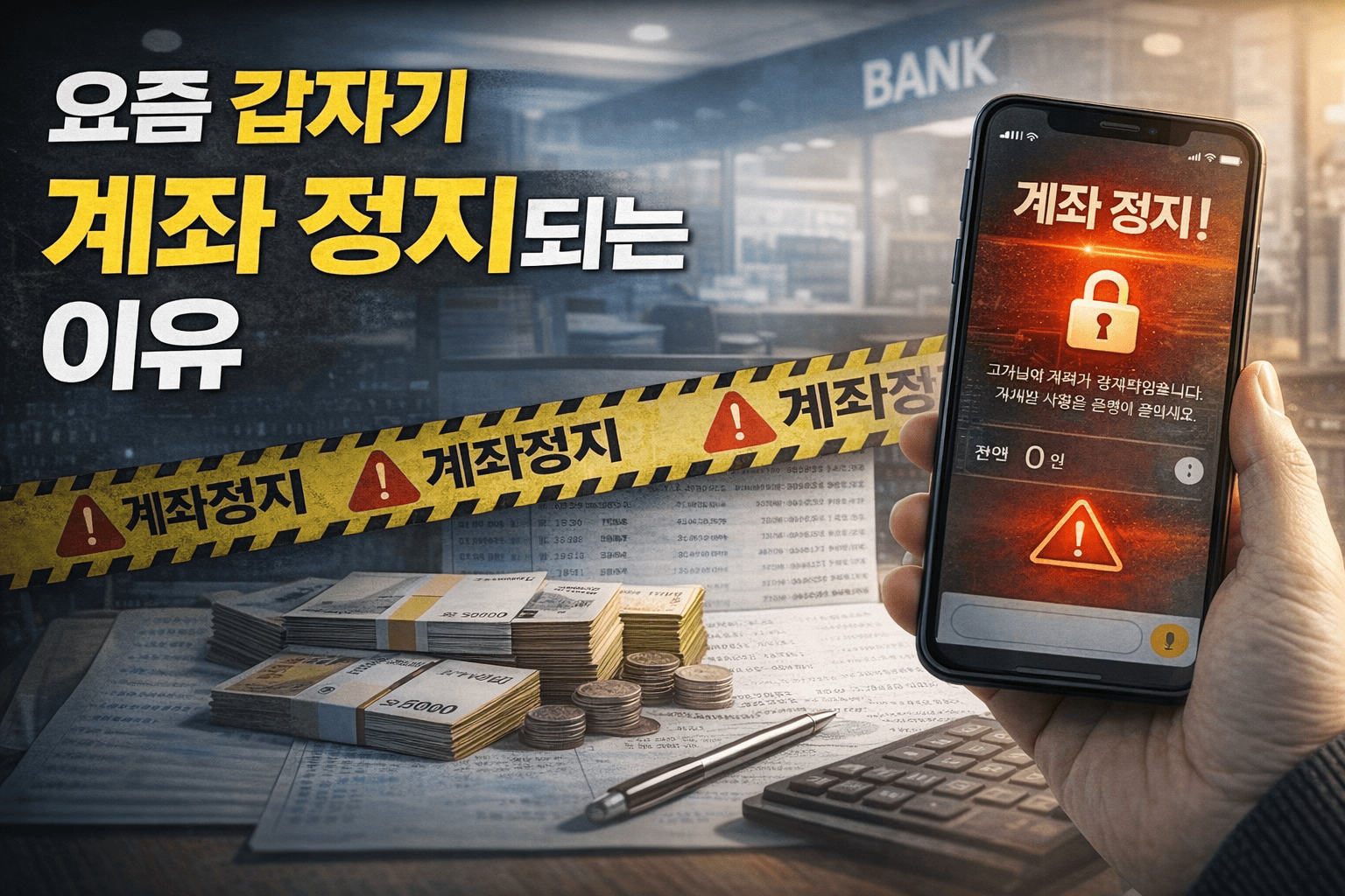 요즘 갑자기 계좌 정지되는 이유 ❘ 아무 잘못 없어도 막힐 수 있습니다