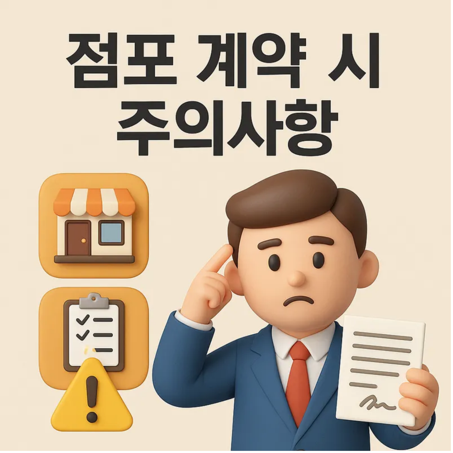 점포 계약 시 주의사항