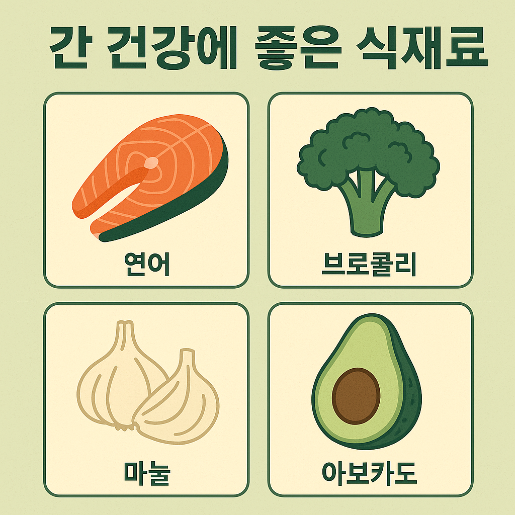 간 건강을 지키기 위한 식재료