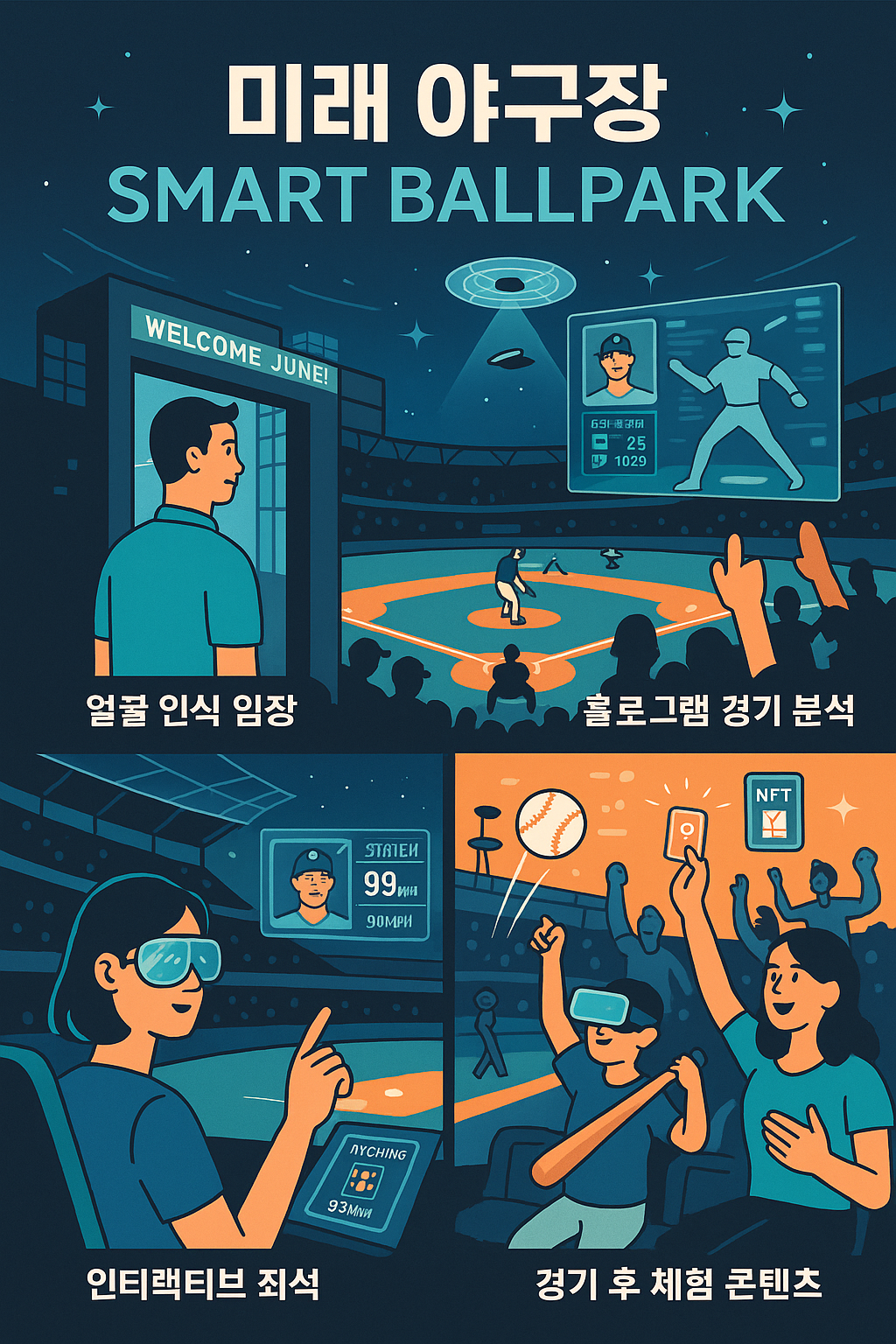 미래 야구장의 모습 그림