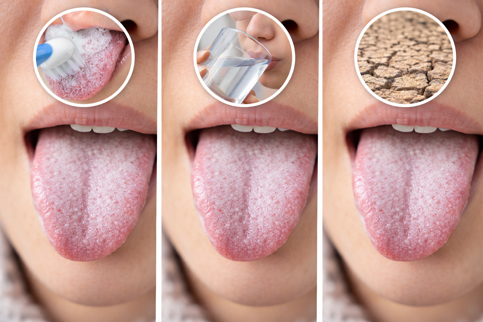 오늘도 하얀 혀? 원인 총정리(위생,탈수,구강건조)관련 사진