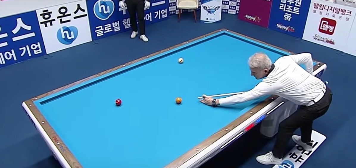 PBA 투어 아드난 육셀 당구선수 경기 장면