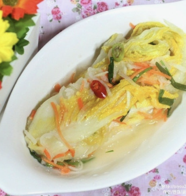 백김치 맛있게 담는법