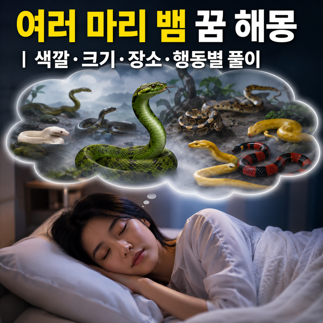여러 마리 뱀 꿈