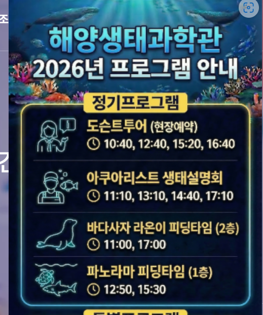  시흥 해양생태과학관 관람 꿀팁