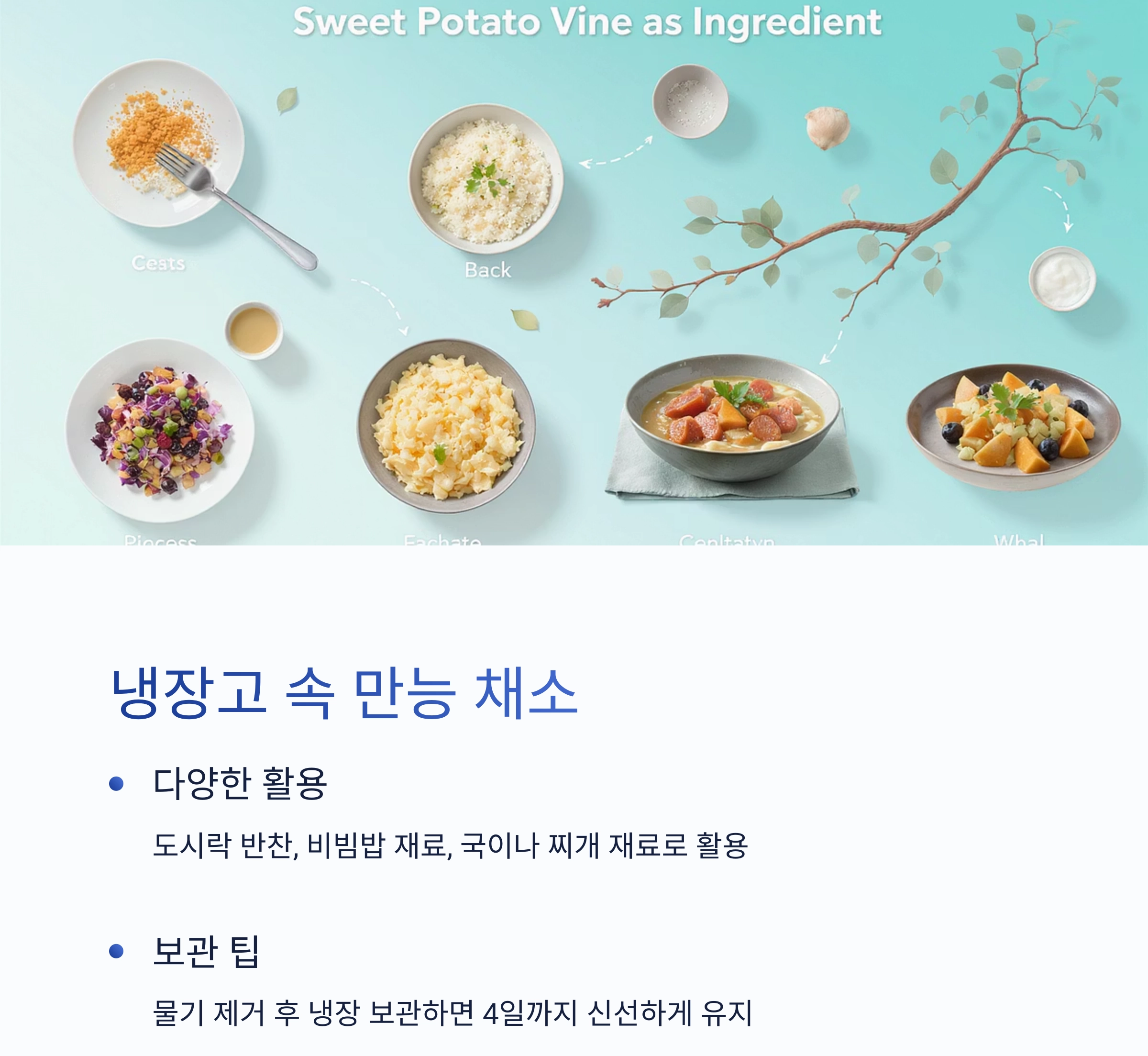 여름철 장 건강을 지키는 비결, 고구마순 볶음 한 접시면 충분해요