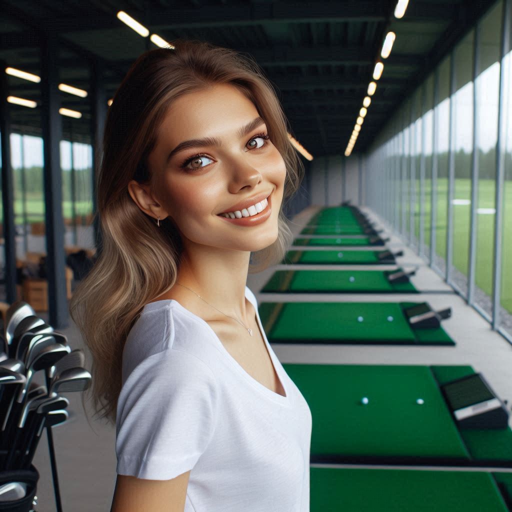 실내골프연습장 배경