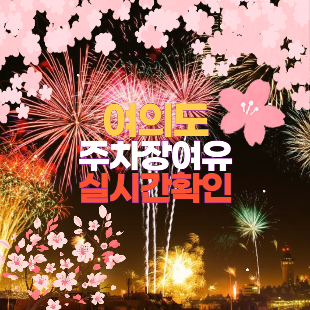 여의도 축제 주차장 실시간 상황 확인