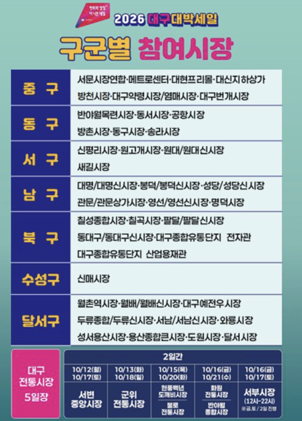 대구 대박세일