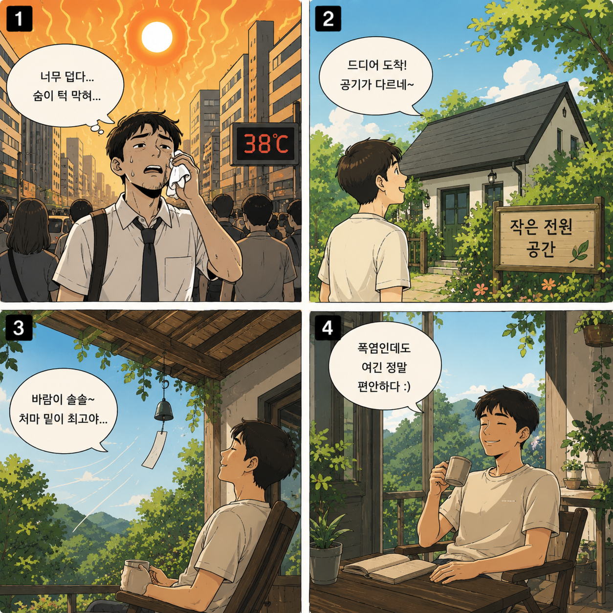 도시와 시골의 체감온도 차이에 대한 설명