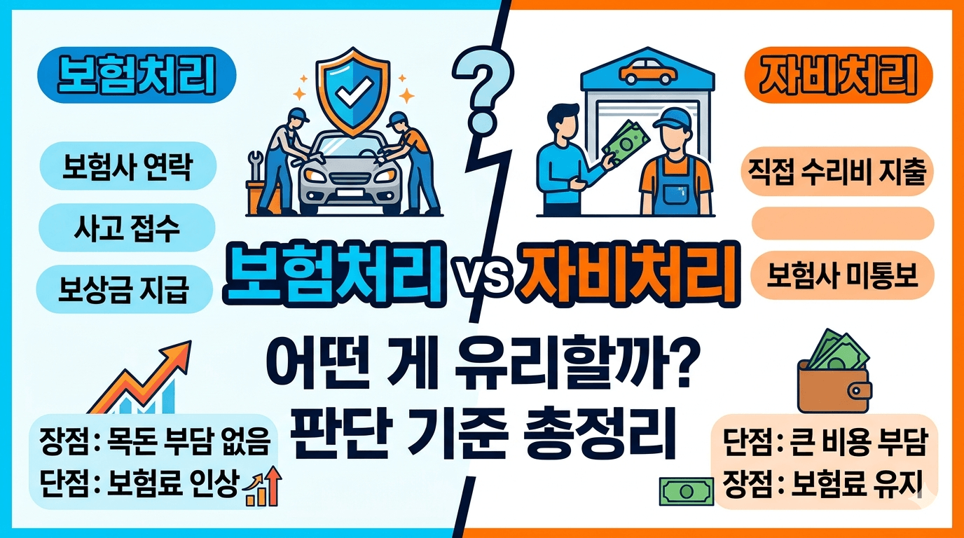 자비처리? 보험처리? 뭐가 유리할까? 썸네일 이미지