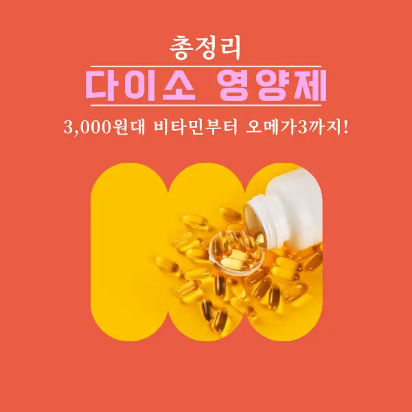 다이소 영양제