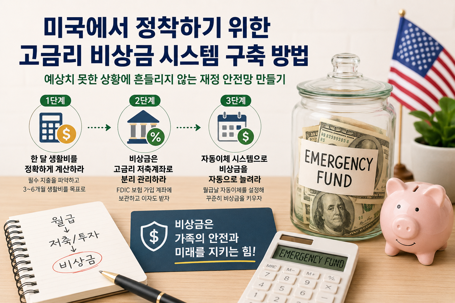 미국에서 정착하기 위한 고금리 비상금 시스템 구축 방법